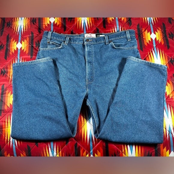 Vintage Levi's Signature Series Jeans Mens 42x32 Blue Flex Stretch Denim Pants - Picture 5 of 11